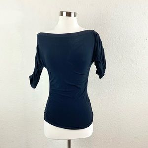 Cache Top Black Rouched